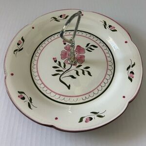 Stangl Pottery Hand Painted Serving Plate with Handle